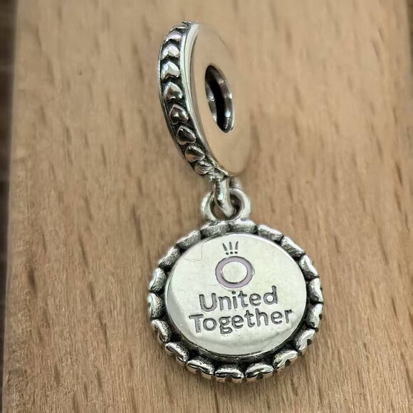 Pandora United Together Stronger Than Ever Charm, S925 Silver Bracelets - Picture 2 of 4